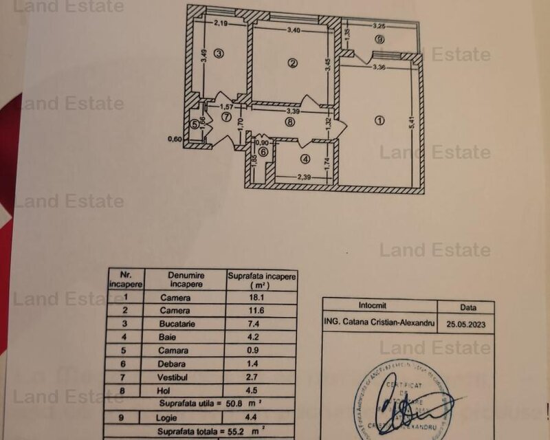 Doua camere Dristor (700 m metrou-1980)